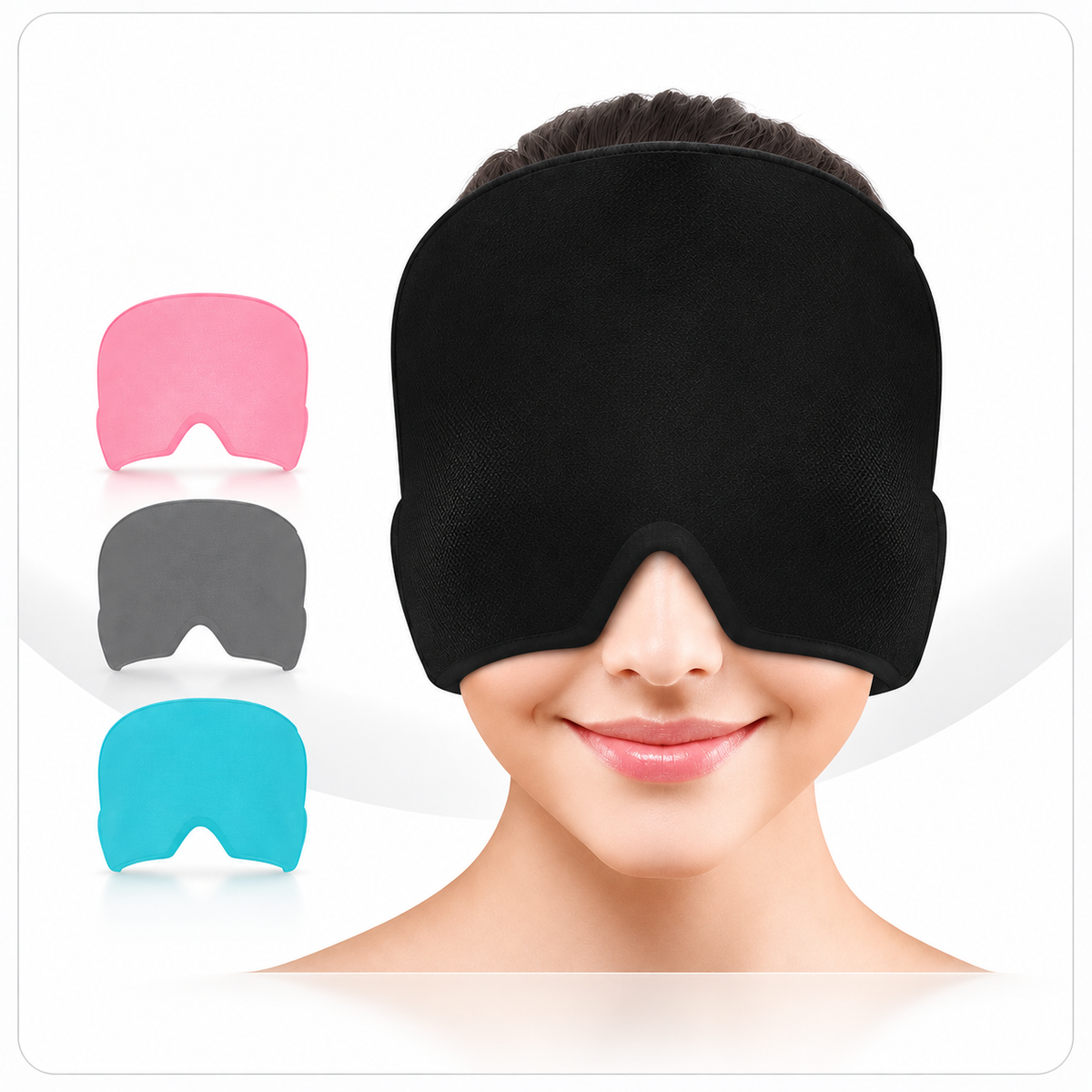 Migraine Relief Cooling Cap – Reusable Gel Ice Head Wrap